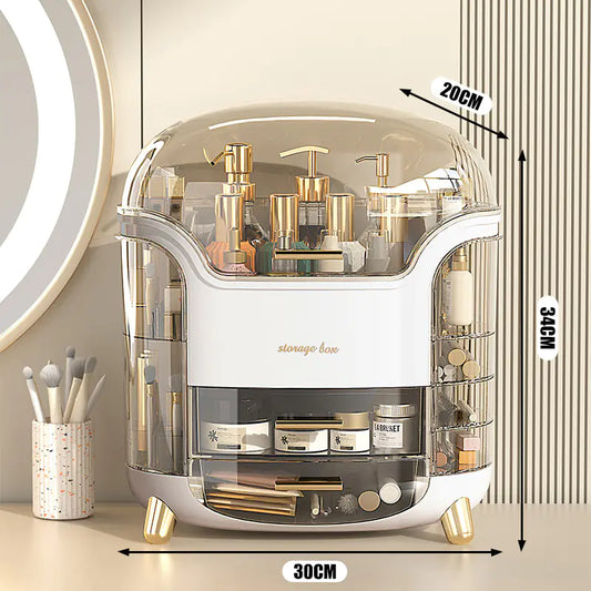 Transparent Makeup Organizer Box for Home Use