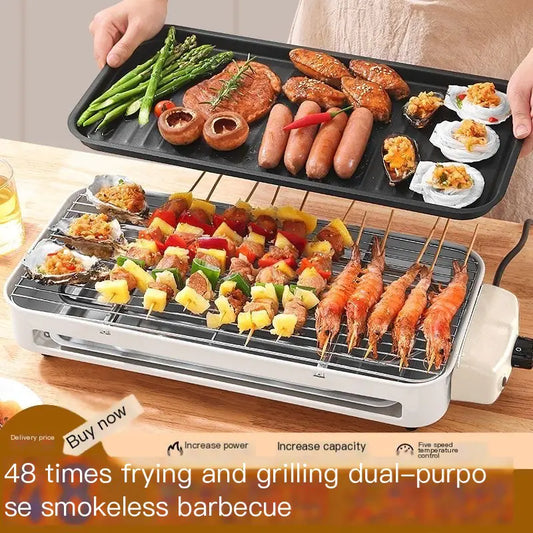 Indoor Electric Grill for Smokeless BBQ and Cooking